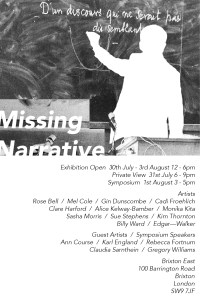 Missing Narrative E-Flyer